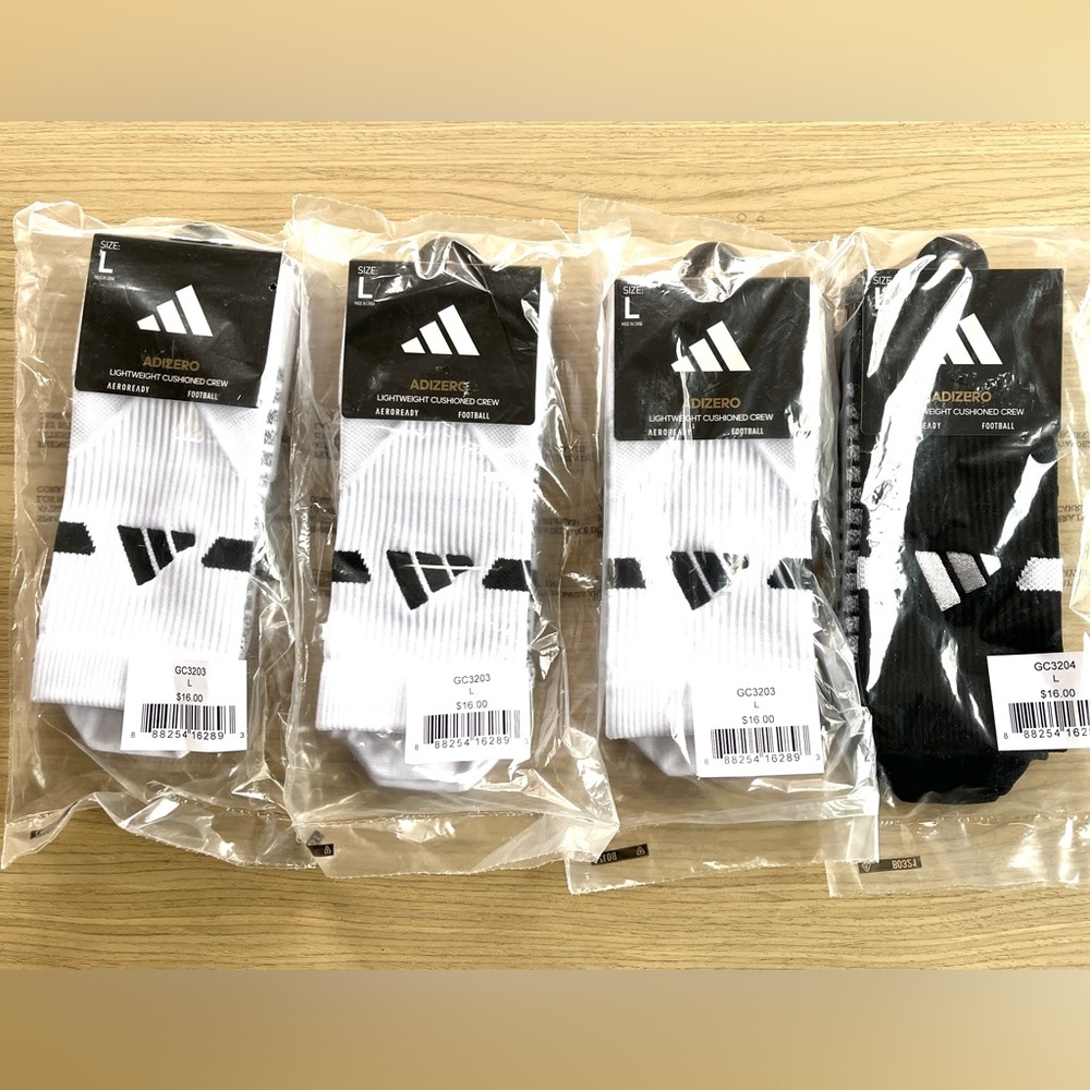 Adidas Adizero Lightweight Cushioned Crew socks L